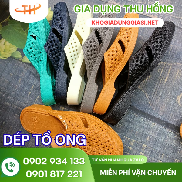 Dép tổ ong bít mũi Dép tổ ong bít mũi thanh lịch cho nam nữ