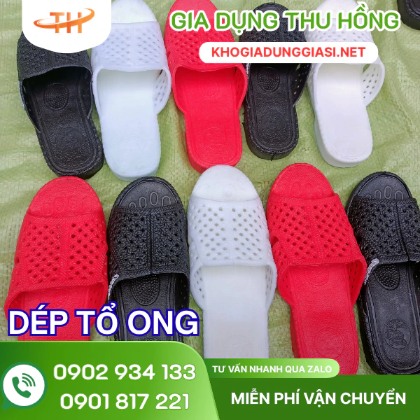 Dép tổ ong bỏ sỉ tại Thu Hồng Dép tổ ong nam nữ và trẻ em giá sỉ tốt tại Thu Hồng