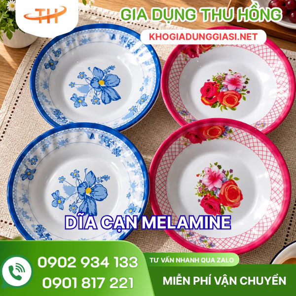 Dĩa cạn nhựa melamine Dĩa cạn nhựa melamine phục vụ đồ ăn