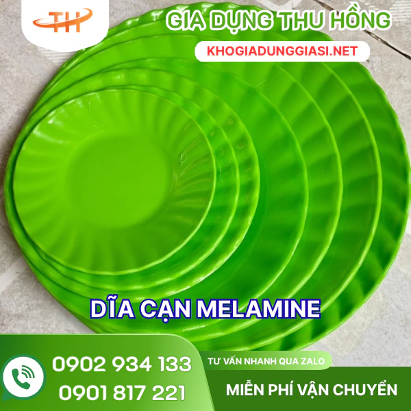 Dĩa nhựa lòng cạn nhiều size lớn - nhỏ Dĩa nhựa tròn lòng cạn có nhiều size