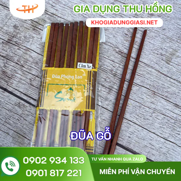 Đũa gỗ Phong Lan màu nâu Đũa gỗ Phong Lan màu nâu