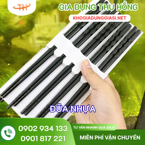 Đũa nhựa đen ăn cơm Đũa nhựa đen ăn cơm