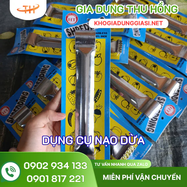Dụng cụ nạo dừa inox 2 dầu Dụng cụ nạo dừa inox 2 dầu