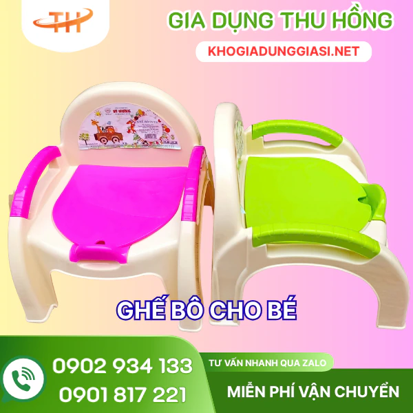 Ghế bô tập đi vệ sinh cho bé Ghế bô tựa lưng mẫu đẹp cho bé