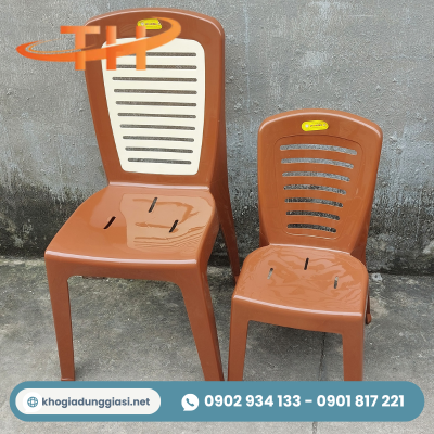 Ghế nhựa tựa lưng đại và nhỏ Ghế nhựa tựa lưng đại và nhỏ