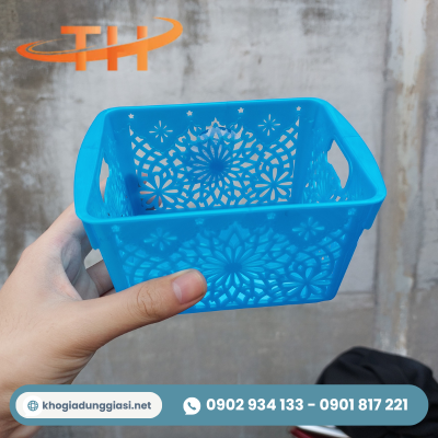 Giỏ nhựa chữ nhật cỡ nhỏ Giỏ nhựa chữ nhật cỡ nhỏ