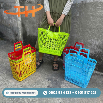 Mua giỏ nhựa đi chợ giá sỉ tại TPHCM Mua giỏ nhựa đi chợ giá sỉ tại TPHCM
