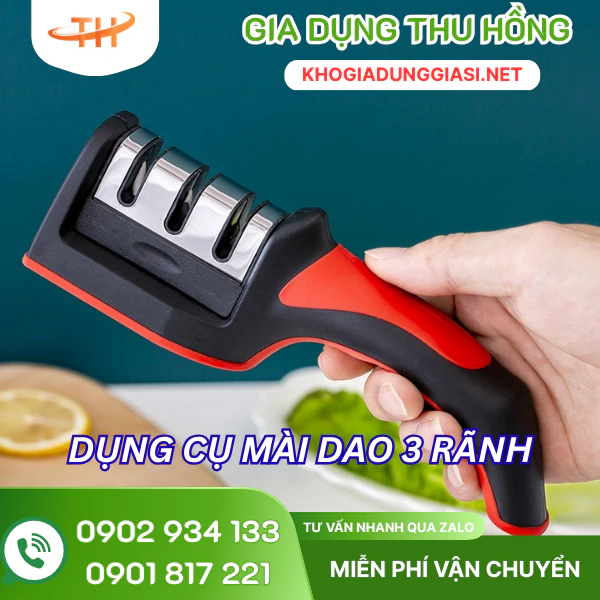 Dụng cụ mài dao 3 rãnh Giới thiệu dụng cụ mài dao loại 3 rãnh cho nhà bếp