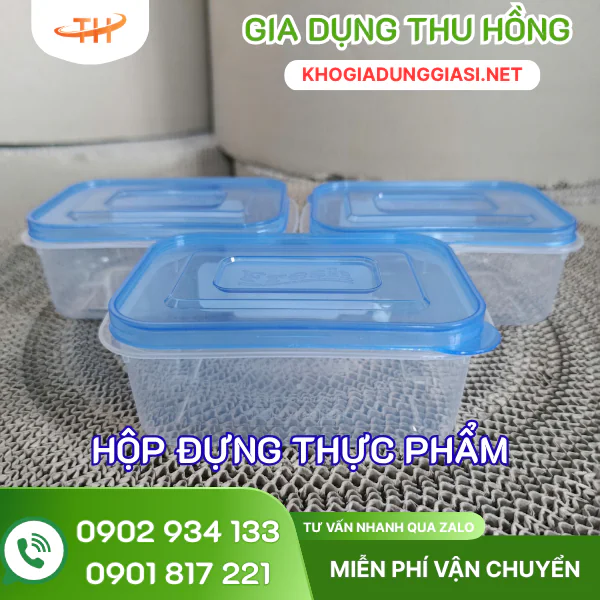 Hộp nhựa Fresh có nắp Hộp nhựa Fresh đựng đồ ăn kèm nắp