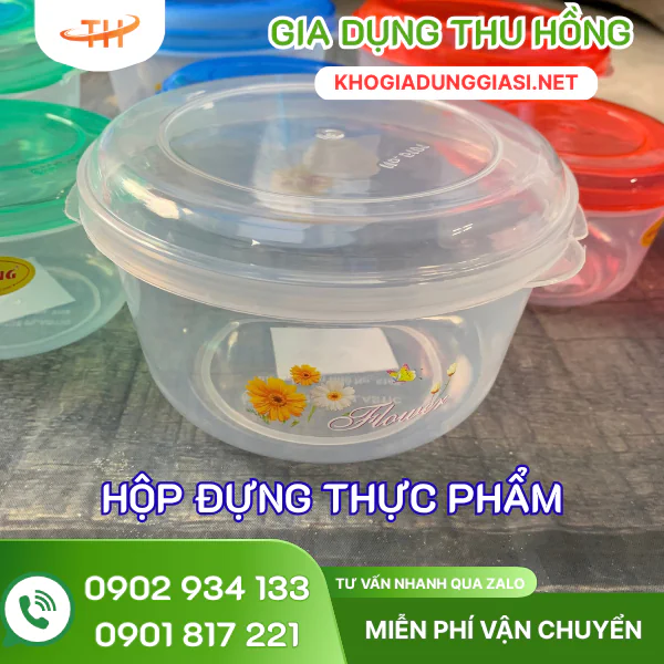 Hộp thực phẩm tròn nhựa PP Hộp thực phẩm tròn nhựa PP