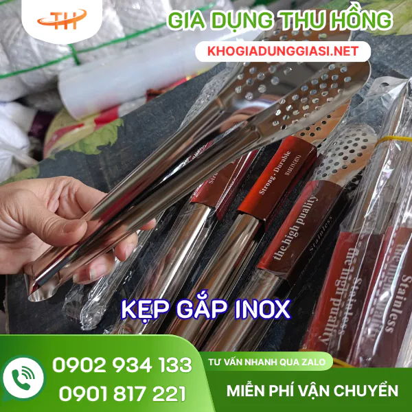 Kẹp gắp inox đầu tròn có lỗ Kẹp gắp inox đầu tròn có lỗ