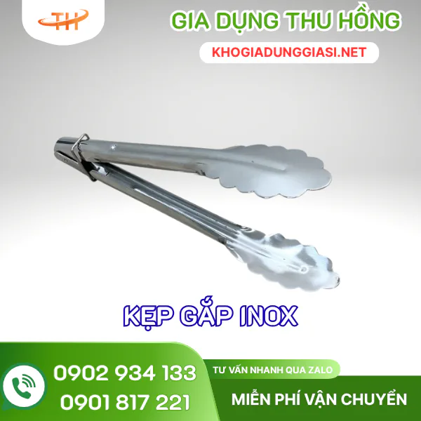 Kẹp gắp inox lá dày Kẹp gắp inox lá dày