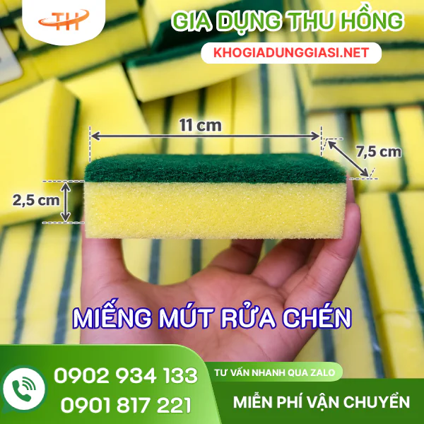Kích thước miếng rửa chén 2 lớp Kích thước miếng rửa chén 2 lớp