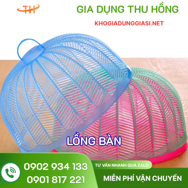 Lồng bàn tròn có quai xách