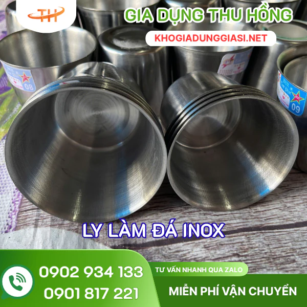 Ly làm đá inox chịu lạnh tốt Ly làm đá inox chịu lạnh tốt