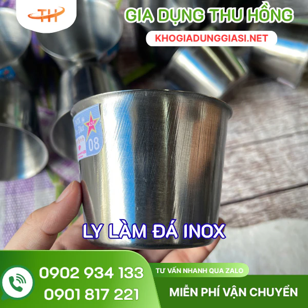 Ly làm đá inox giá sỉ tại kho Thu Hồng Ly làm đá inox giá sỉ tại kho Thu Hồng