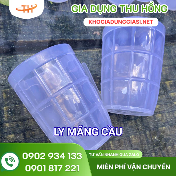 Ly mãng cầu nhựa PP Ly nhựa mãng cầu có quai thông dụng