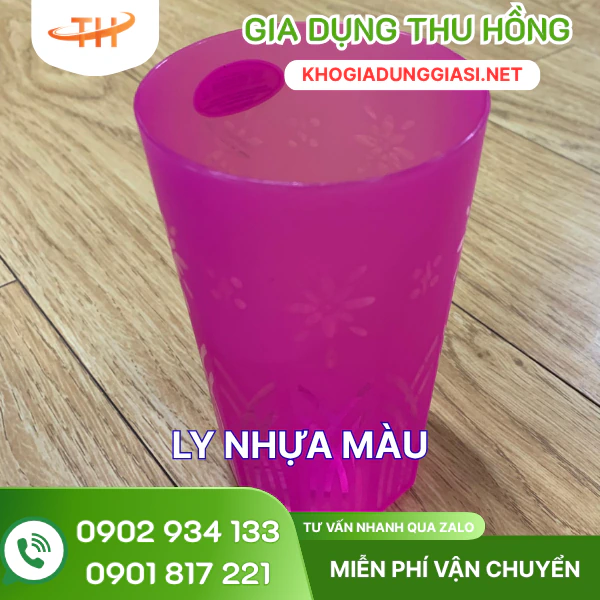 Ly nhựa màu không quai Ly nhựa PP không quai màu