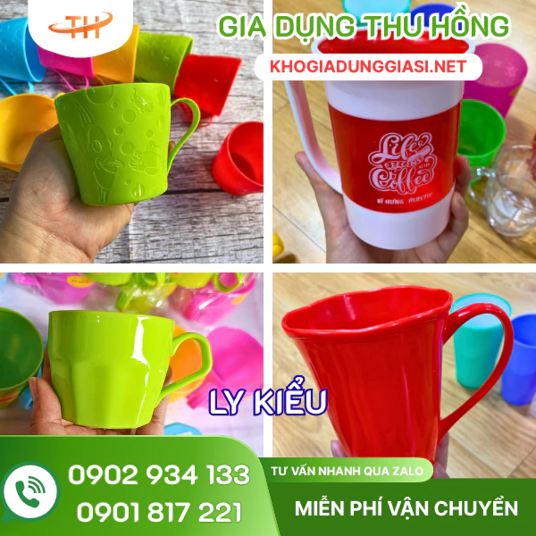 Ly nhựa kiểu Ly uống nước bằng nhựa nhiều kiểu dễ mua