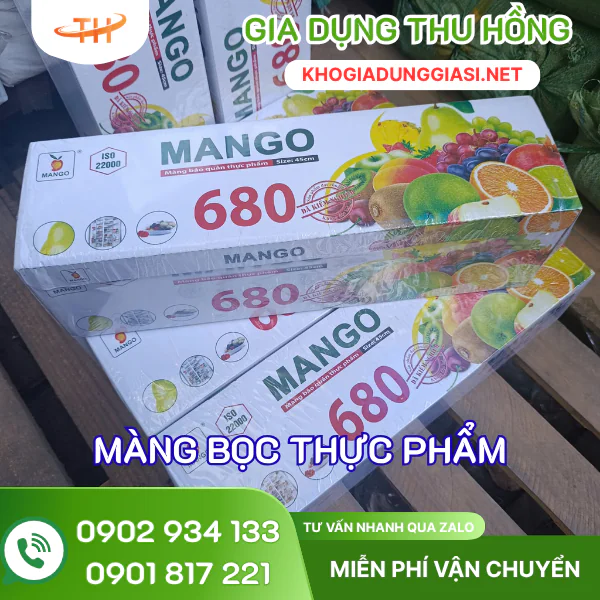 Màng bọc thực phẩm hiệu Mango 680 Màng bọc thực phẩm hiệu Mango 680
