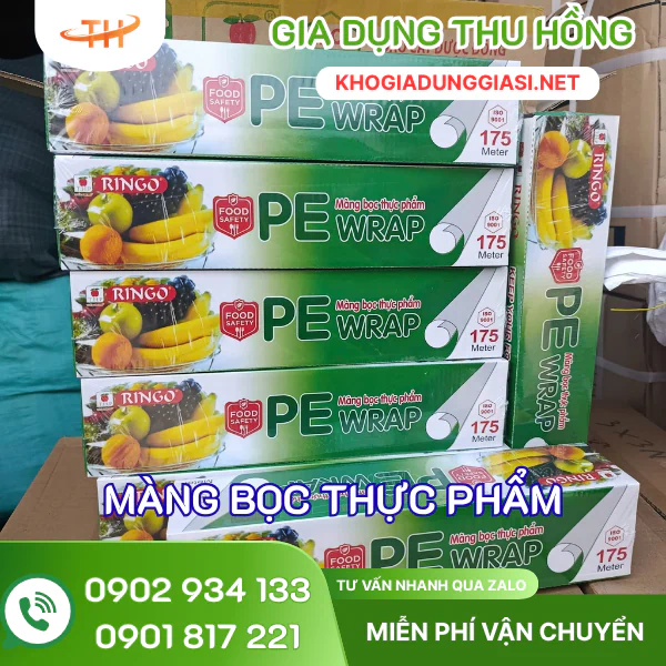 Màng bọc thực phẩm PE Wrap 175m Màng bọc thực phẩm PE Wrap 175m