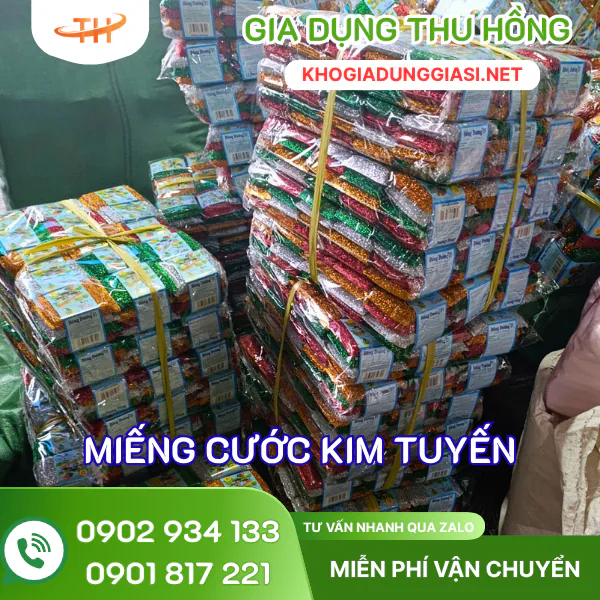 Miếng cước kim tuyến rửa chén giá sỉ rẻ tại TPHCM Miếng cước kim tuyến rửa chén giá sỉ rẻ tại TPHCM