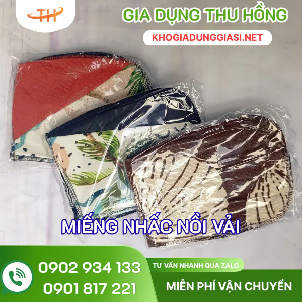Miếng nhấc nồi giá sỉ rẻ, mẫu bền đẹp Miếng nhấc nồi bằng vải bền đẹp giá sỉ