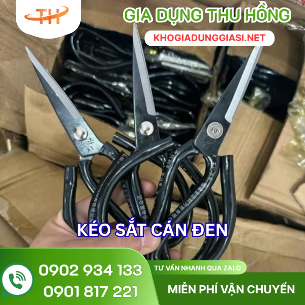 Kéo sắt cán đen Mua kéo sắt cán đen không gỉ giá sỉ tốt tại Thu Hồng