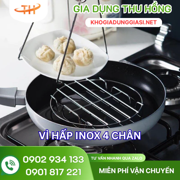 Vỉ hấp inox 4 chân Mua vỉ hấp inox 4 chân tròn giá rẻ nhất