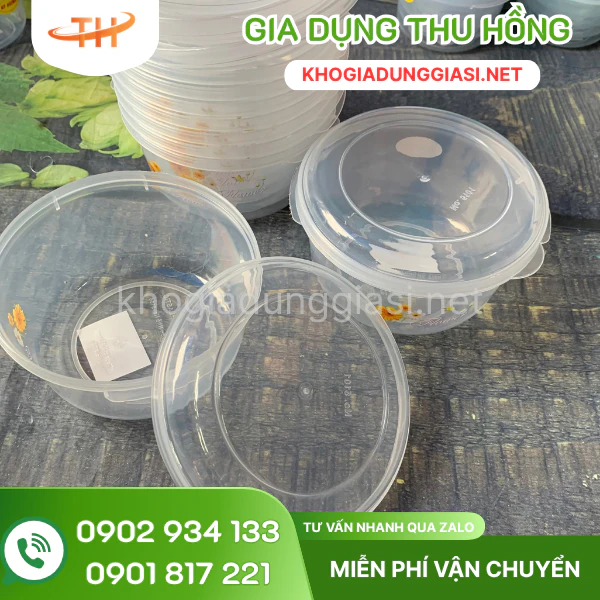 Thố nhựa tròn nắp đậy kín chống tràn Thố nhựa tròn nắp đậy kín chống tràn