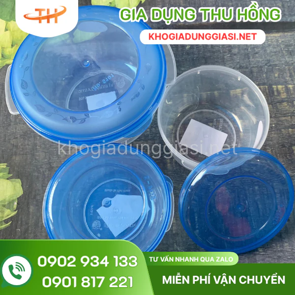 Thố nhựa đựng đồ ăn nhiều dung tích Thố nhựa tròn nhiều dung tích đựng đồ ăn