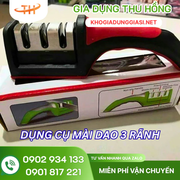 Thu Hồng chuyên bán dụng cụ mài dao 3 rãnh giá sỉ rẻ