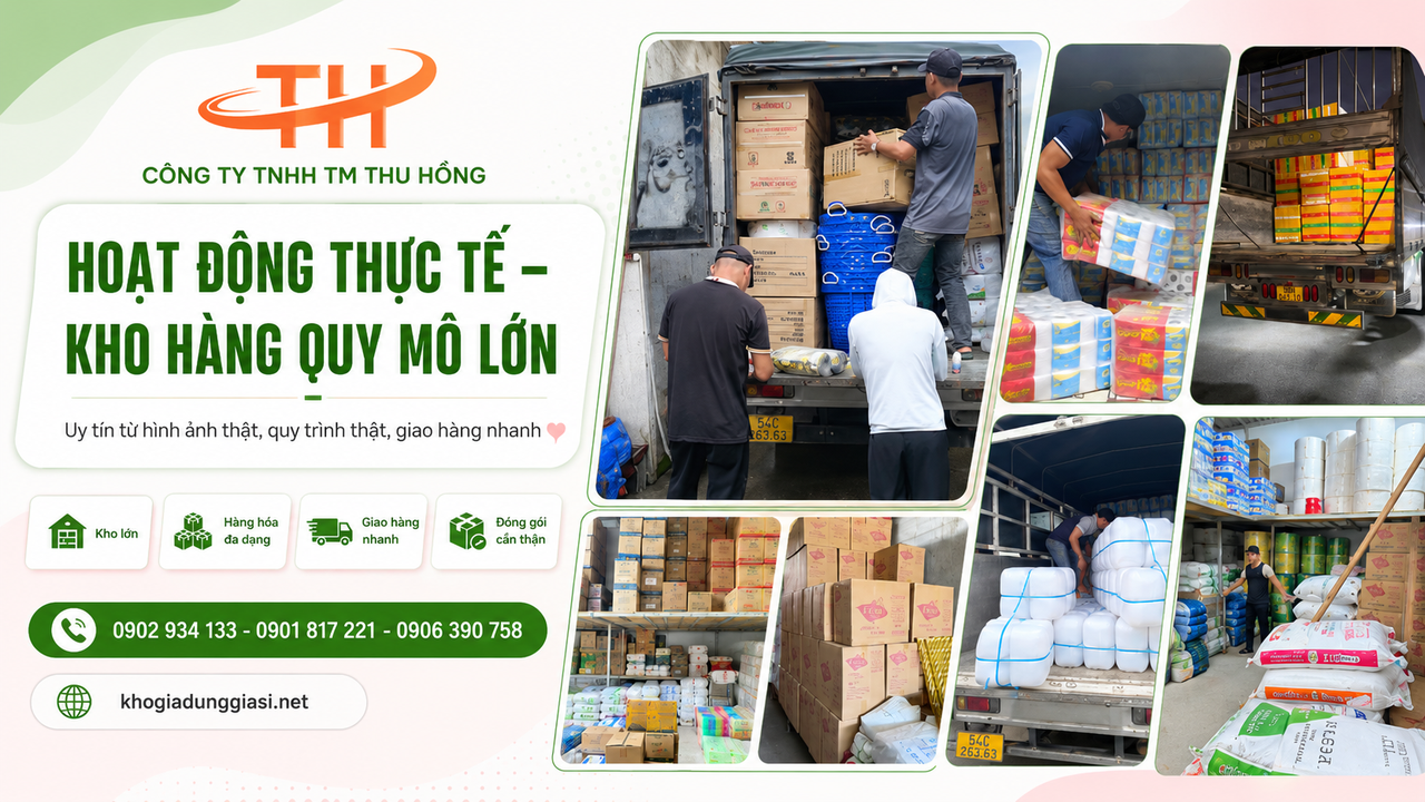 Kho hàng gia dụng quy mô lớn 
