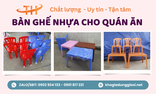 Bỏ sỉ bàn ghế nhựa quán ăn giá rẻ bền đẹp
