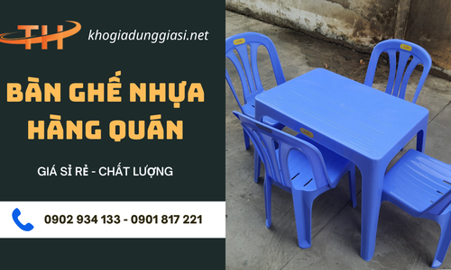 Mua bàn ghế nhựa các loại đủ màu sắc ở đâu giá sỉ?