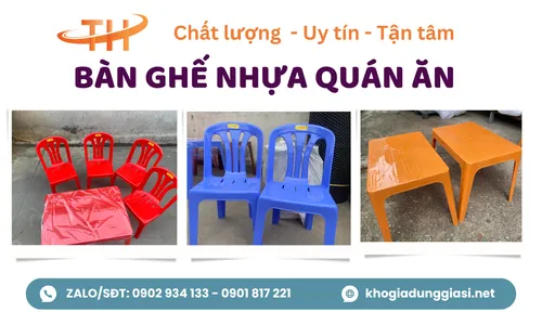 Chuyên cung cấp bàn ghế nhựa cho quán ăn giá sỉ