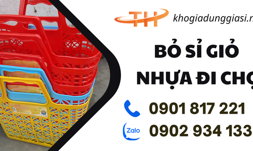 Nơi bỏ sỉ giỏ nhựa đi chợ giá tốt nhất khu vực miền nam