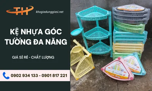 Kệ nhựa góc tường đa năng giá sỉ rẻ chất lượng