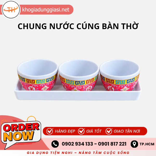 CHUNG NƯỚC CÚNG BÀN THỜ