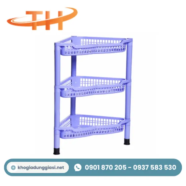 Kệ nhựa góc tường đa năng