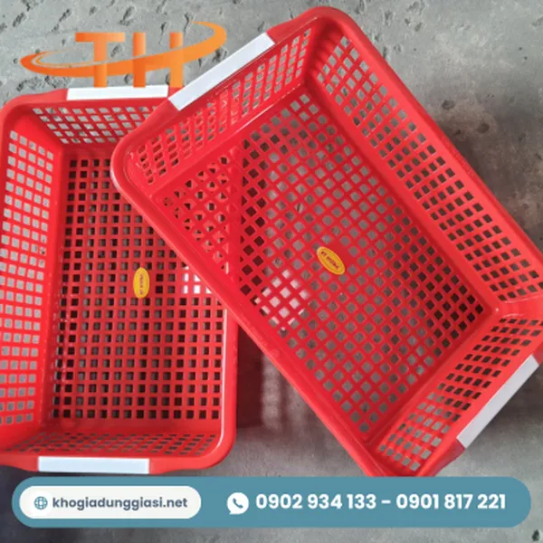 Rổ nhựa chữ nhật
