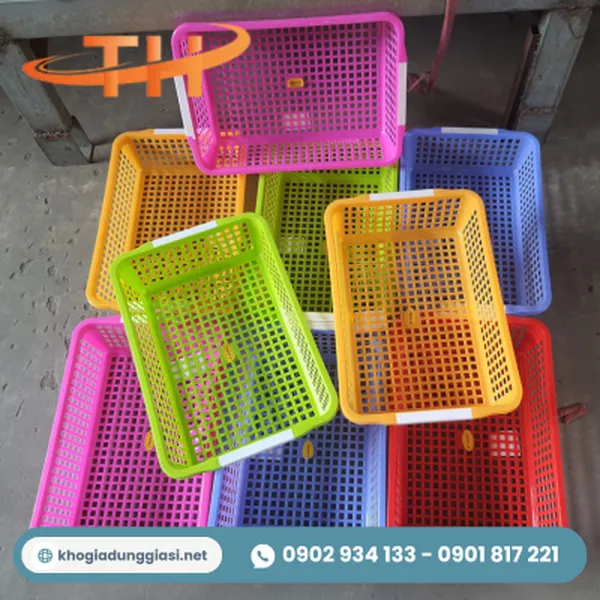 Rổ nhựa chữ nhật