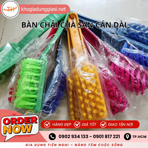 BÀN CHẢI CHÀ SÀN CÁN DÀI