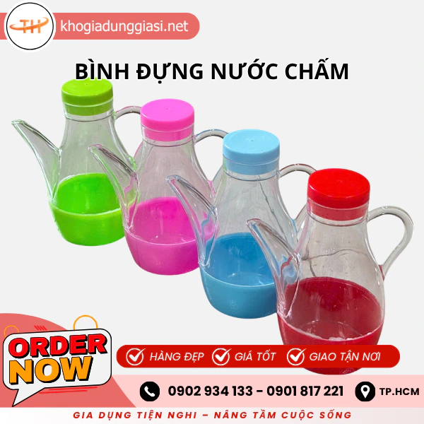BÌNH NHỰA ĐỰNG NƯỚC MẮM, NƯỚC TƯƠNG