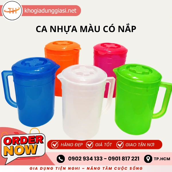 CA NHỰA MÀU CÓ NẮP