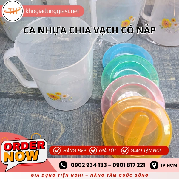 CA NHỰA TRONG CHIA VẠCH CÓ NẮP