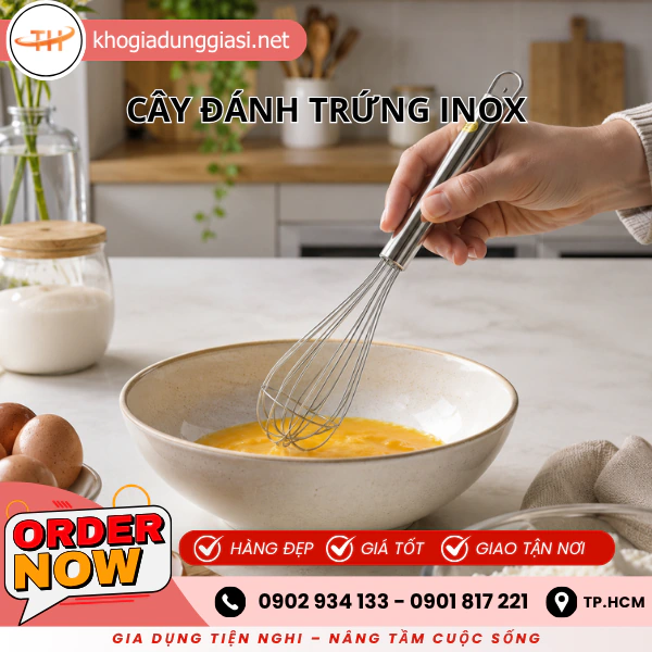 CÂY ĐÁNH TRỨNG INOX