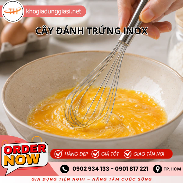 CÂY ĐÁNH TRỨNG INOX