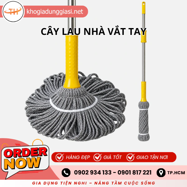 CÂY LAU NHÀ VẮT TAY
