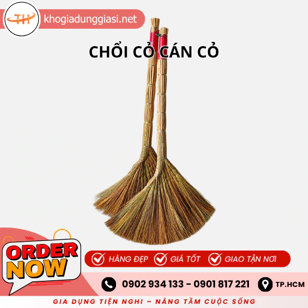 CHỔI CỎ CÁN CỎ